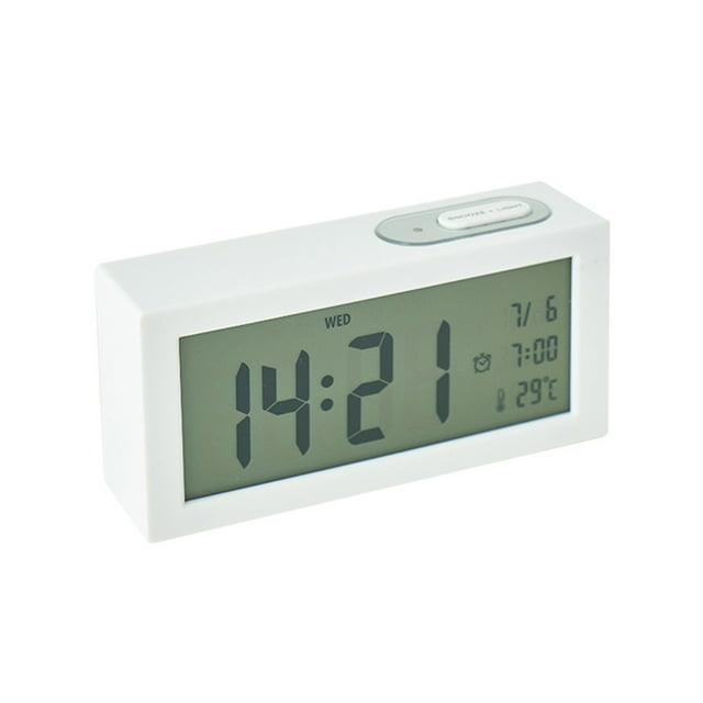 Multifunction Alarm Clock Temperature Display Electronic Clock Intelligent Sensing Luminous Digital Clock Snooze Mute Clock
