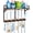 Large, variant on Broom Holder Wall Mount with Cleaning Supplies Storage, Heavy Duty Broom and Mop Organizer Wall , Wooden Mop Organizer Hanger, 3 in 1 Storage Shelves for Laundry Room, Garage, Closet