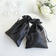 thumbnail image 2 of Efavormart 60 Pack Black Satin Wedding Party Favor Bags, Drawstring Pouch Gift Bags 6"x9", 2 of 4