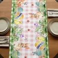 thumbnail image 5 of Table Runners 36 Inches Long Dress Scarves, Easter Farmhouse Kitchen Table Runner, Short Coffee Tablerunners, Green Pink Plaid Blue Truck Eggs Bunny Pastoral 13x36 Inch, 5 of 9
