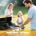 thumbnail image 5 of DFORD Grill Brush and Scraper Bristle Free, 304 Stainless Steel Brush Head Non Metal Bristles, Safe Steam Outdoor Grill Cleaning BBQ Grill Accessories for Smoker/Porcelain/Weber Gas/Charcoal, 5 of 7