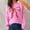 Pink, variant on Generic Womens Knitted Pullover Bow Sweater Long Sleeve Crewneck Y2k Casual Bow Top