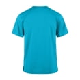 thumbnail image 3 of Domuza Scrub Tops for Men - Classic V-Neck Short Sleeve Top with Multiple Pockets, Side Slits Turquoise 2XL, 3 of 5