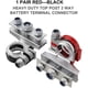 thumbnail image 2 of Conector de terminales de batería, abrazadera superior de batería de ocio de 3 vías de 12 V para automóvil, furgoneta, caravana, autocaravana (1 par), 2 of 5