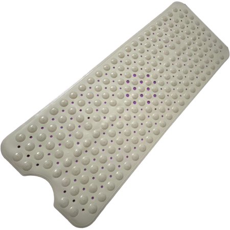Non Slip Bath Mat Shower Massage Mat Bathroom Bathtub Mat with Suction Cups for Shower Stall,Bathroom 39.37*15.74in (39.37*15.74 in Khaki)