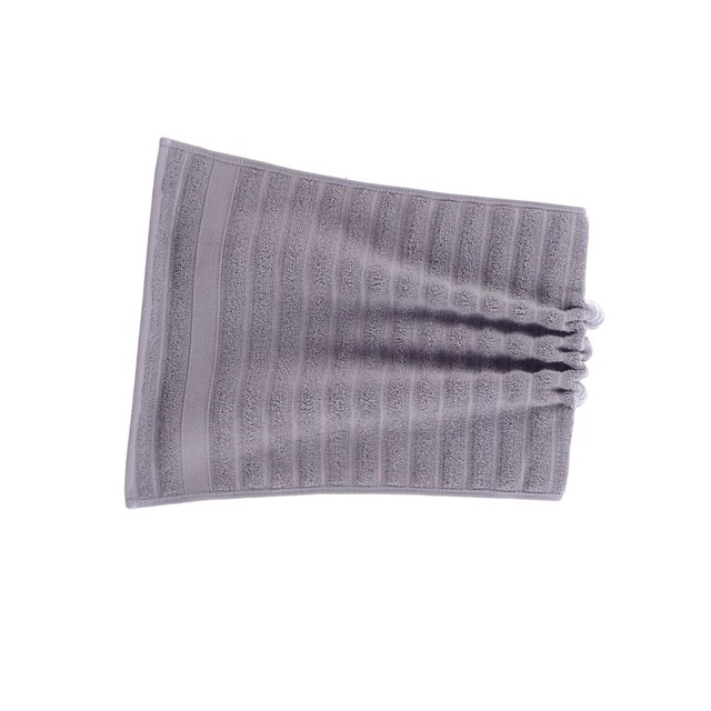 Minnieouse Toalla de cara ondulada de algodón para baño, toallas de baño, cómodas, suaves, para secar el cabello, absorbentes de agua, para Cuerpo del baño Gris
