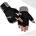 thumbnail image 4 of Gants d'Entraînement Absorbant les Chocs Antidérapants Sans Doigts Gants de Musculation, 4 of 10