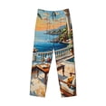thumbnail image 2 of Fotbe Coastal Style Garden Villa Men's Pajama Pants,Sleepwear Pants,Pj Bottoms Drawstring And Pockets-Medium, 2 of 7
