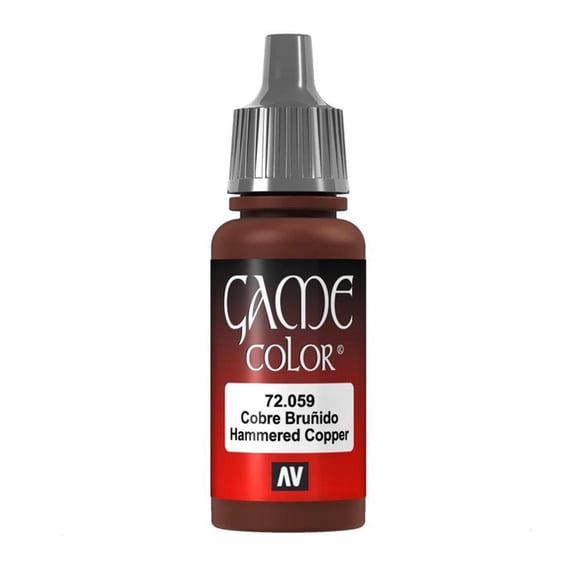 Game Color Hammered Copper Paint Highly Pigmented Acrylic Colors Durable Acrylicos Vallejo