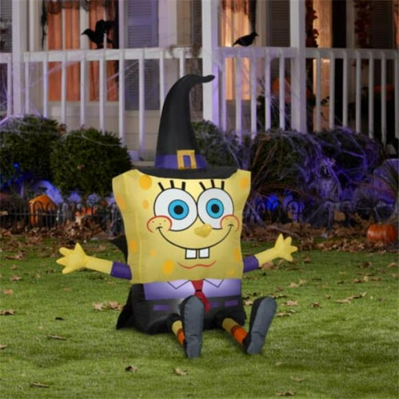Airblown Inflatables G08 225499X Nicholedon SpongeBob SquarePants en Costume de Sorcière