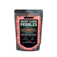 thumbnail image 2 of Glow in the Dark Pebbles Orange Luminous Garden Stones Solar Powered Glowing Rocks for Outdoor Walkways Patio Yard Plant Pots Aquarium Fish Tank Decor 200-Piece, 2 of 8
