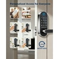 thumbnail image 5 of Euukaitary Fingerprint Smart Door Knob with Keypad, WiFi App Remote Control and Auto-Lock, Satin Nickel, 5 of 9