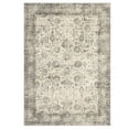 thumbnail image 1 of Machine Washable Area Rug for Living Room Bedroom - Non-Slip, Low Pile, Mark Resistant Vintage Floral Carpet for Dining Room Kitchen Entryway Home Office - Beige, 5x7ft (152x213cm), USA Stock, 1 of 15