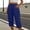 *Navy, variant on ClodeEU Women's Elastic High Waist Cropped Pants, Casual Loose Fit Capri Trousers with Pockets Army Green,Women's Plus L