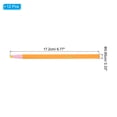 thumbnail image 2 of Uxcell 6.77'' x 0.33'' Peel-Off China Markers Grease Wax Pencils Wood for Glass Garments Vinyl Metal 12 Pcs Yellow, 2 of 5