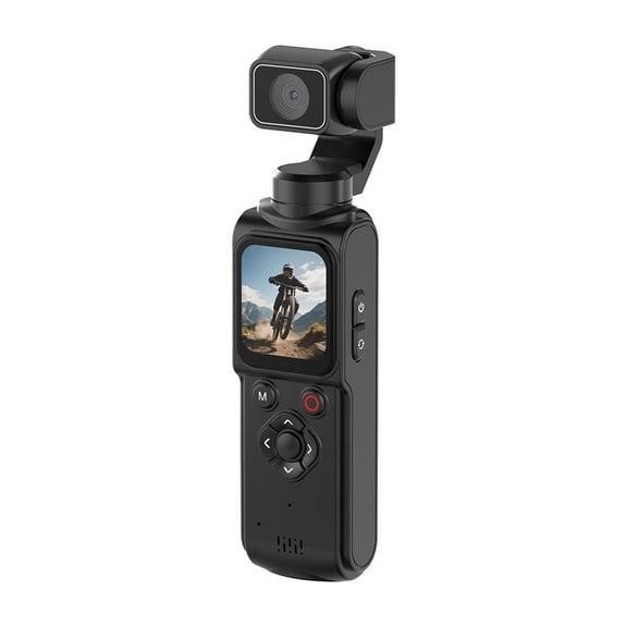 4K Pocket Gimbal Camera Handheld Stabilized Camcorder 64MP 330 ° Auto-Tracking Rotation 1.7-inch Touchscreen for Vlogging