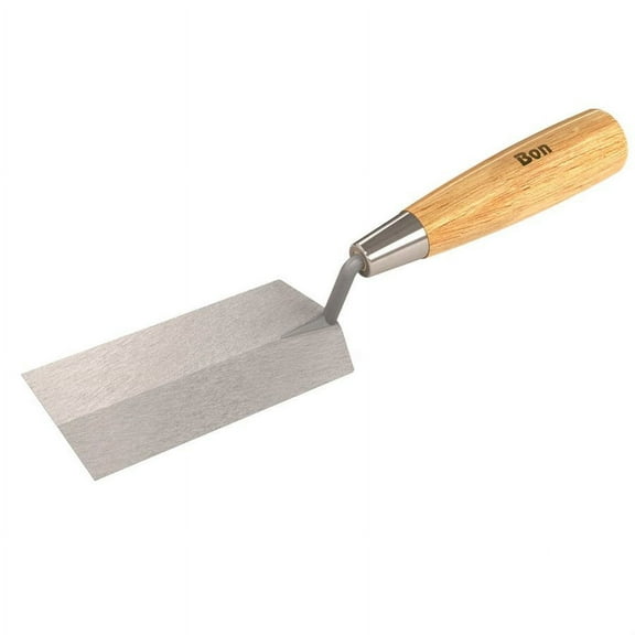 Bon Tool 11-868 Margin Trowel - Carbon Steel 6-inch X 2-inch Xl Wood Handle