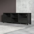 thumbnail image 6 of Resenkos 70" Black TV Stand Entertainment Center for TVs Up to 80" with 2 Drawers and Open Storage, 6 of 7