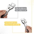 thumbnail image 3 of Bates- Metal Razor Blade Scraper Tool, 2 Pack, Carbon Steel Blades, Stainless Steel Body, Heavy-Duty Cleaning Razor Scraper Tool, 3 of 6