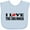 Blue, variant on Inktastic I Love The Drummer Boys or Girls Baby Bib