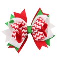 thumbnail image 1 of Horquilla navideña con lazo iZZZHH, accesorio para el cabello con lazo navideño, horquilla navideña colorida, horquilla navideña con lazo de copo de nieve y árbol de Navidad, horquilla para niña, 1 of 4