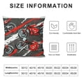thumbnail image 5 of Orinice Motorcycle Graphic Decorative Cushion Throw Pillow Cover for Home Couch Bed Sofa Pillowcase 22x22in, 5 of 5