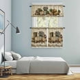 thumbnail image 5 of Vintage Farmhouse Kitchen Curtains Sets for Windows 24 Inch Length, Retro Country Boots Flowers Leaf Book Rod Pocket Window Treatments Tier Curtains and Valances Set for Bedroom/Bathroom, 5 of 8