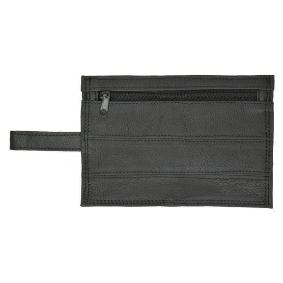 Genuine Leather Travel Money Pouch with Belt Loop #516