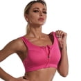 thumbnail image 1 of Sujetador deportivo de talla grande con cremallera y sin aros de acero para yoga, fitness, a prueba de golpes, ropa interior sin costuras para mujer, hermoso chaleco, 1 of 5