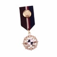 thumbnail image 3 of Striped Fabric Badge Medal Costume Accessory Jewelry Unique for Jacket Shirt Style B, 3 of 8