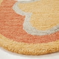 thumbnail image 3 of SAFAVIEH Novelty Alaois Floral Area Rug, Rust/Gold, 3' x 3' Round, 3 of 7