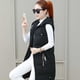 thumbnail image 4 of Jumpingount Chaleco suelto con capucha para invierno y otoño, abrigo a prueba de viento para mantener el calor con bolsillos, accesorio de vestir de moda Abrigos y chamarras Negro METRO Jumpingount AP013324-06, 4 of 6