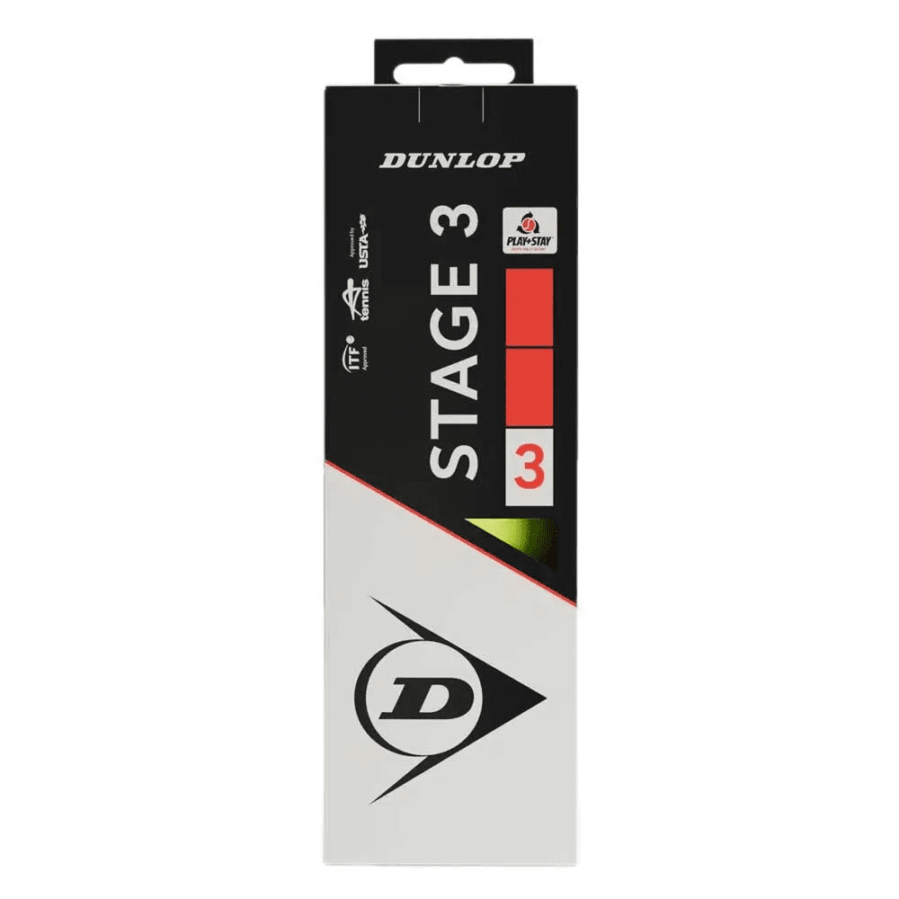 Dunlop Stage 3 Transition Tennis Ball, 12 Balls