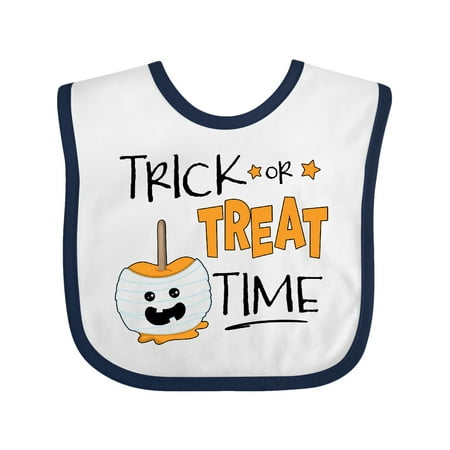 

Inktastic Halloween Trick or Treat Time Mummy Candy Apple Gift Baby Boy or Baby Girl Bib