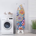 thumbnail image 3 of SEANATIVE Vintage Sunflower Iron Board Pad and Cover Resist Scorching Thick Covers Heat Reflective Ironing Pad Cover with Hook and Loop Fastener Straps Folding Non Slip Iron Pads Boho Ironing Pad, 3 of 6