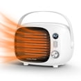 thumbnail image 1 of Space Heater Cool para escritorio pequeño de cerámica, 800 W, 500 W, color blanco, 1 of 7