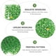 thumbnail image 4 of 1 pieza de planta de simulación para pared, decoración de pared verde, césped artificial (verde), 4 of 5