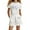 White, variant on Hienoo Girls Cotton Outfits Casual Sports Short Sleeve T-Shirt and Shorts Set, Sizes 3-10
