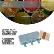 Thyme & Table Silicone Popsicle Mold with Wooden Sticks, 1 Count per Pack