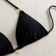 thumbnail image 4 of Traje de baño de 2 piezas para mujer, trajes de baño para mujer, bikini de cintura alta con cordón ajustable, traje de baño dividido para mujer, 4 of 6