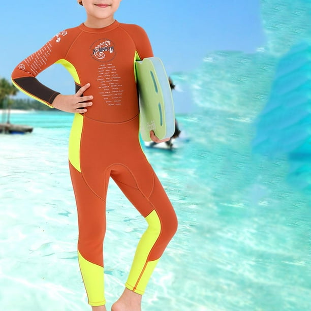 Winter Children Wetsuit 2.5MM Neoprene Full Body 2PCS Split Diving