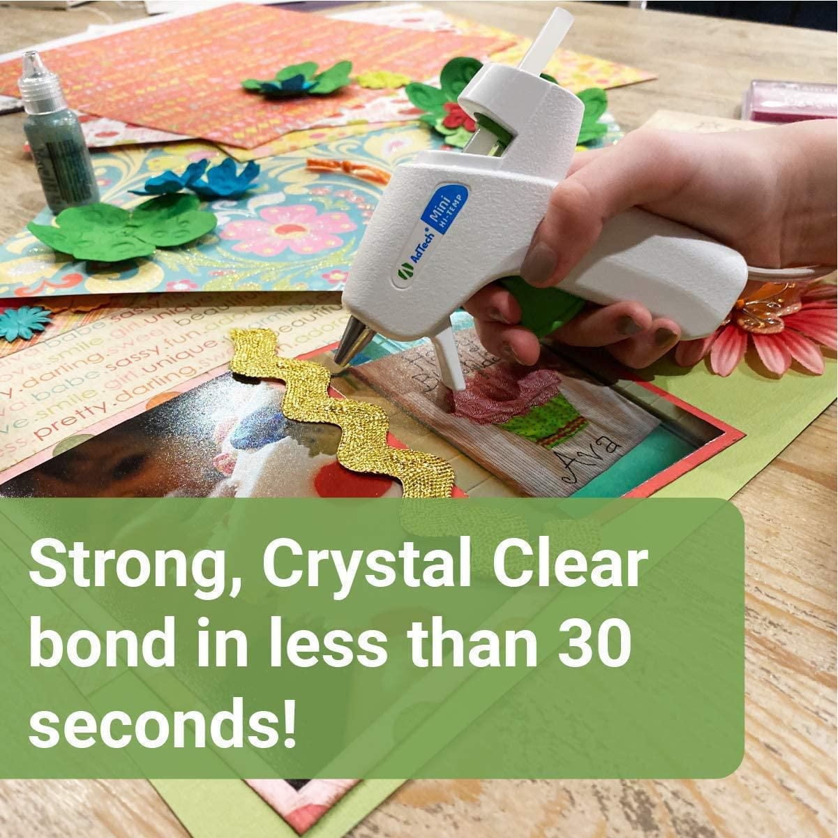 Bâtons de colle AdTech Crystal Clear (W220-34ZIP30) – Mini bâtons de colle multi-usages, transparents, pour pistolet à colle chaude, pour loisirs créatifs, scrapbooking et plus encore. Bâtons de colle Batons De Colle