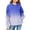 Sky Blue, variant on Teen Girls Ribbed Hoodies Gradient Color Cute Trendy Pullover Hoodie with Pockets Kids Fleece Warm Sweatshirts Clothes
