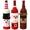 Red+Brown+White, variant on AmaMary 1Pcs Christmas Wine Gift Bag with Printed Drawstring Red Wine Drawstring Bottle Holder Christmas Snowman Moose Pattern Reusable Wine Bag Christmas Party Decoration
