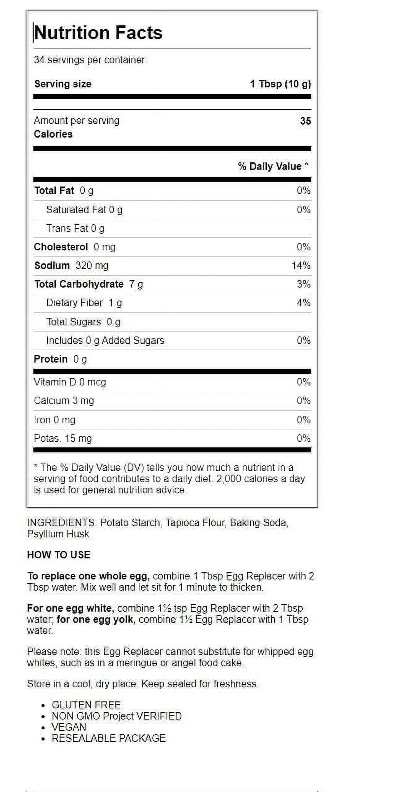 Bob's red mill egg replacer discount