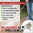 thumbnail image 6 of OEM AR 7/8" Shaft 2600 PSI Gas PRESSURE WASHER PUMP for Briggs & Stratton 020473-0, 6 of 9
