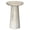 White, variant on Pemberly Row 13" Round Solid Wood Accent Table in Light Cognac