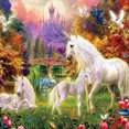 thumbnail image 2 of Ceaco Unicorns 100-Piece Puzzle The Castle Unicorns, 2 of 2