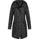 thumbnail image 1 of Chaquetas para mujer Chaqueta de lluvia sólida para mujer Chubasquero impermeable con capucha de talla grande para exteriores Chaquetas informales a prueba de viento para mujer en liquidación,Black, 1 of 3