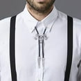 thumbnail image 3 of 3xGoat Western Bolo Tie Cowboy Necktie Disfraz Hombre Mujer Plata, 3 of 7